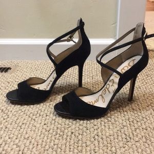 Sam Edelman Audrey black suede heels